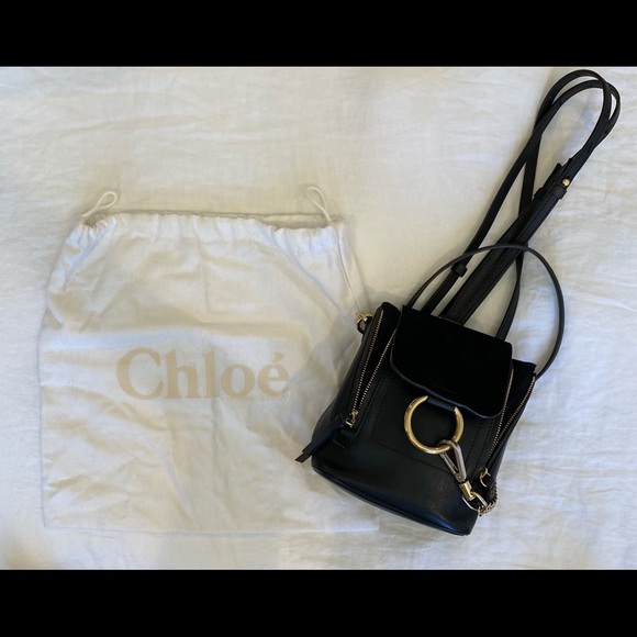 Chloe Handbags - Chloe Faye Backpack Mini in Black